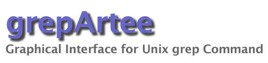 grepArtee - Graphical Interface for grep Command